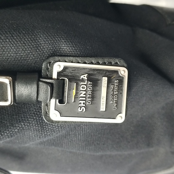 SHINOLA FLAP MESSENGER BAG IN BLACK/CANVAS-LEATHER - Picture 3 of 10